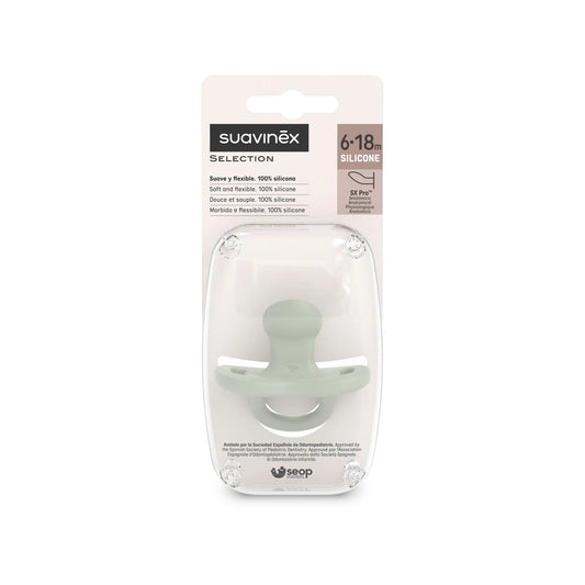 Suzetă anatomică SX Pro 6–18 m – verde | Colour Essence [ps:8f264888-cf26-4892-9c16-34e5e7d18a35]
