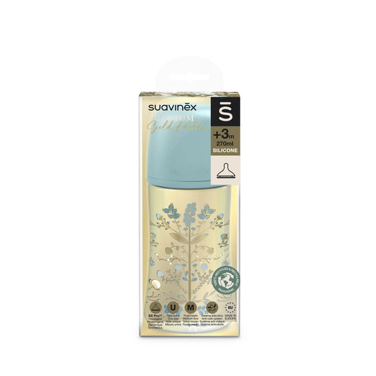 Biberon SX Pro Premium 270 ml, debit mediu M – albastru | Gold [ps:23c0192b-1e63-4cb2-a4dd-716e541f7e44]