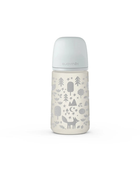 Set cadou biberon 150 ml și 270 ml, suzetă 0–6 luni, clips – Gri | Fox [ps:107302b3-58d8-462a-abd9-bd25727766d9]