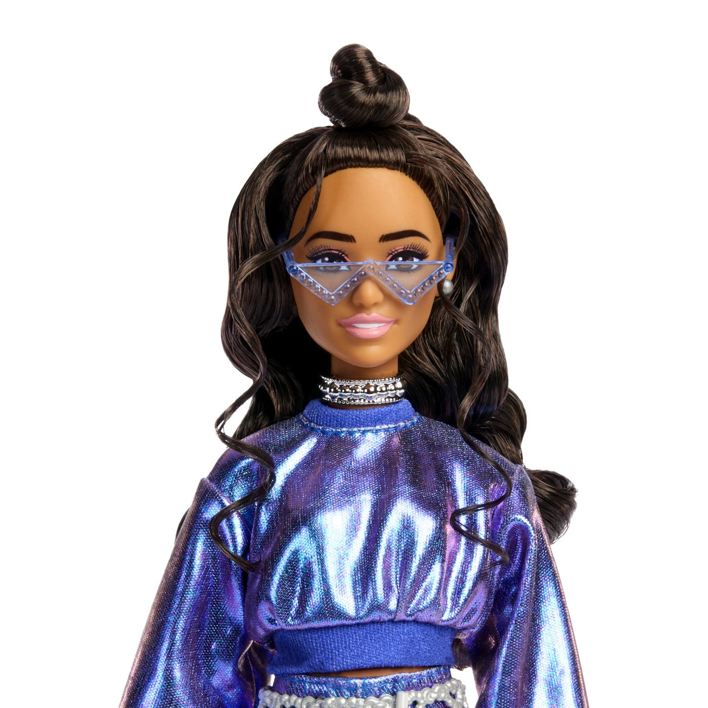 BARBIE DELUXE STYLE PAPUSA BARBIE CU SALOPETA ROZ SI PAR - Imagine 30