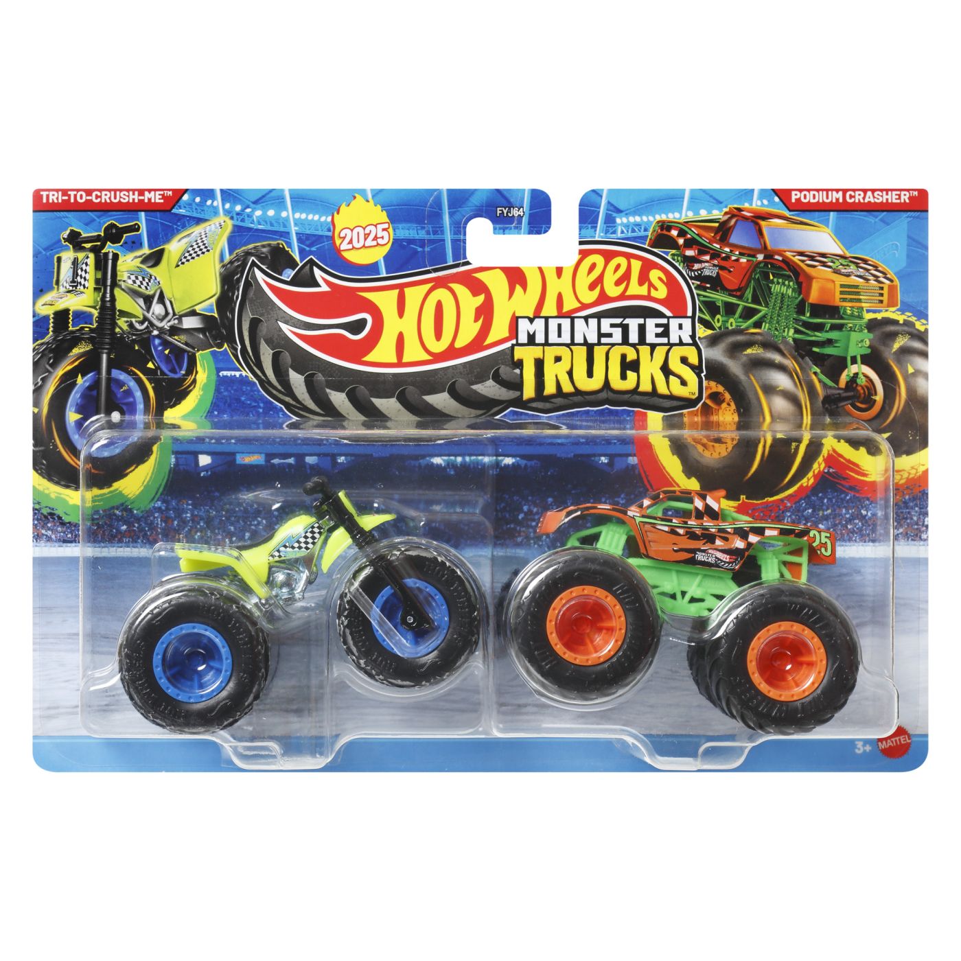 HOT WHEELS MONSTER TRUCK SI MASINUTA METALICA RACE ACE - Imagine 30