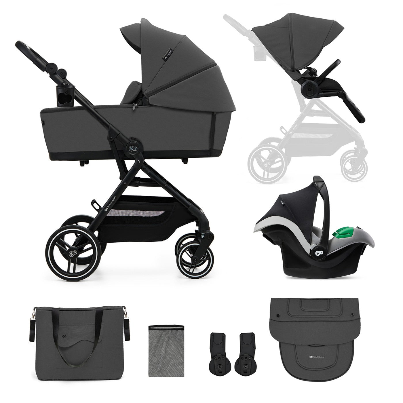 CARUCIOR KINDERKRAFT YOXI 3IN1 (MINK PRO) PURE BLACK - Imagine 31