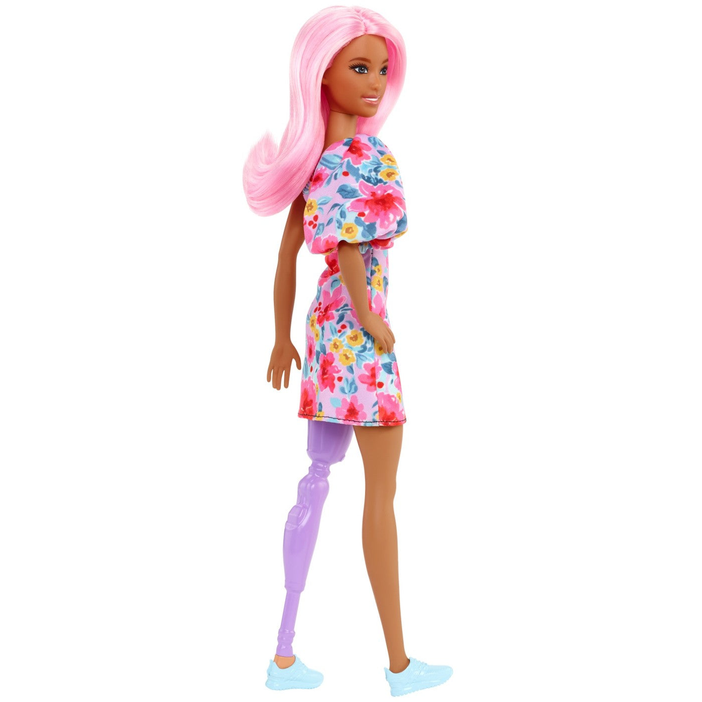 PAPUSA BARBIE FASHIONISTA SATENA CU ROCHIE ROZ CU BULINE - Imagine 33