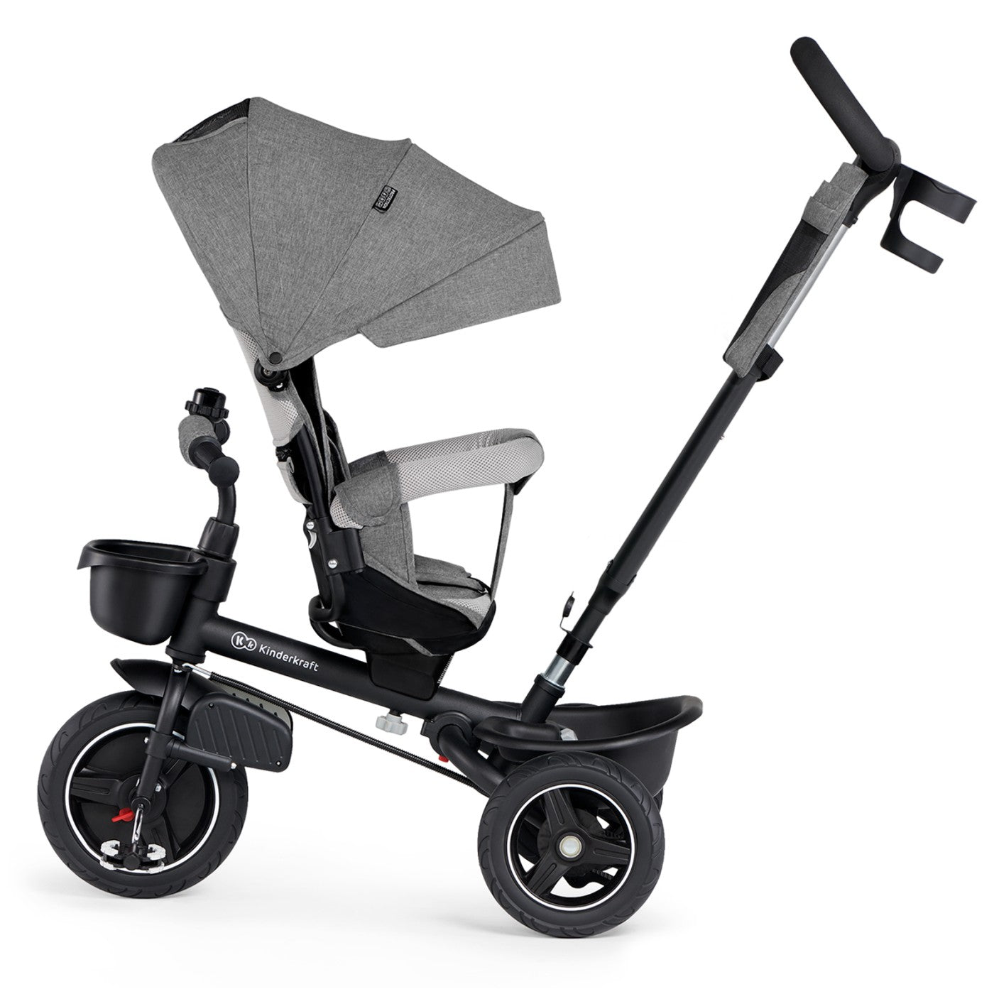 TRICICLETA KINDERKRAFT SPINSTEP, GREY - Imagine 33