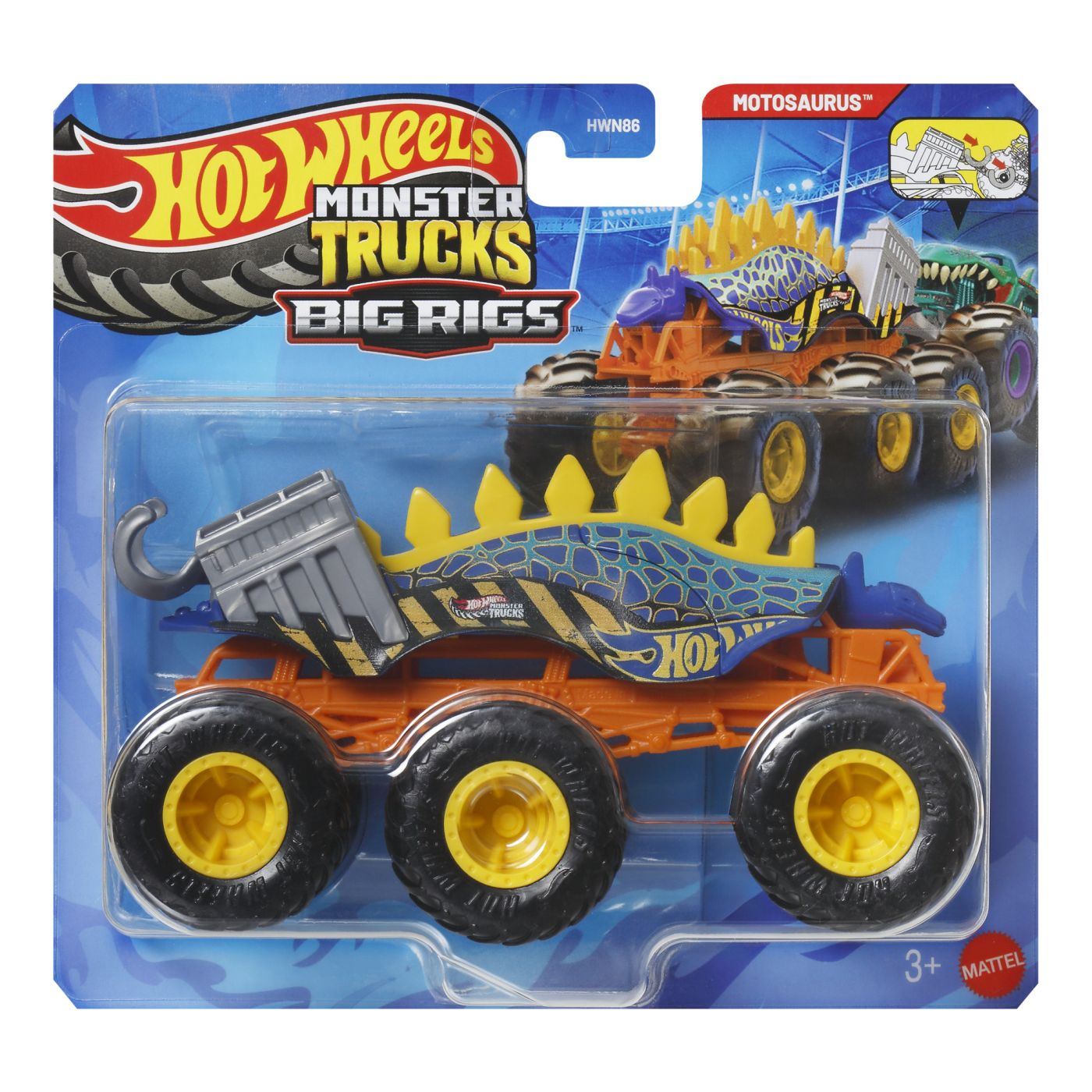 HOT WHEELS MONSTER TRUCK SI MASINUTA METALICA RACE ACE - Imagine 34