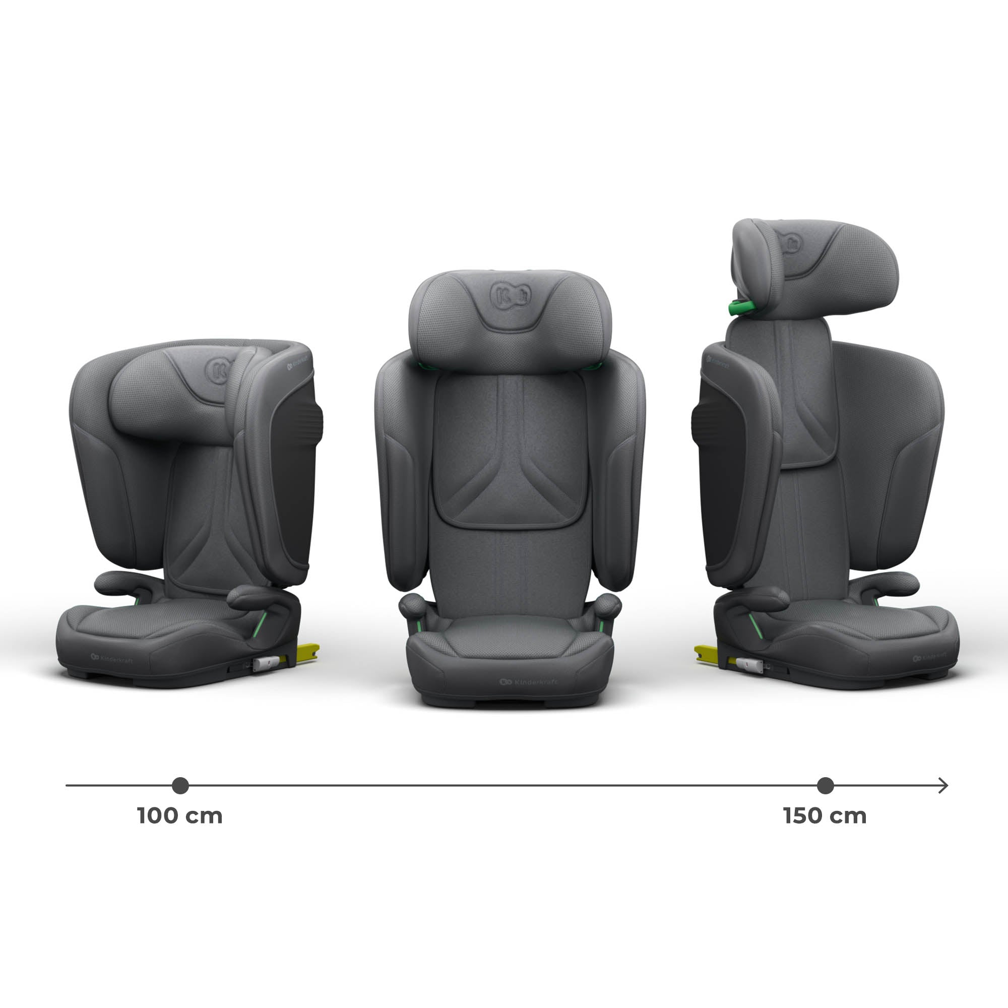 SCAUN AUTO KINDERKRAFT UNITY2 100-150 CM, BLACK - Imagine 34