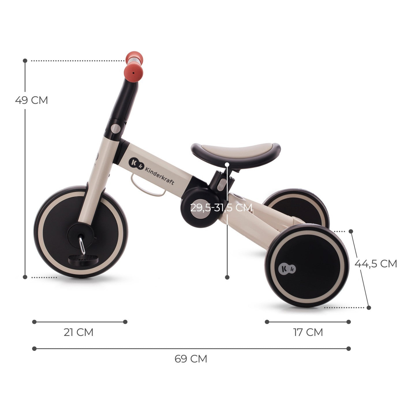 BICICLETA DE ECHILIBRU / TRICICLETA KINDERKRAFT 4TRIKE, - Imagine 35