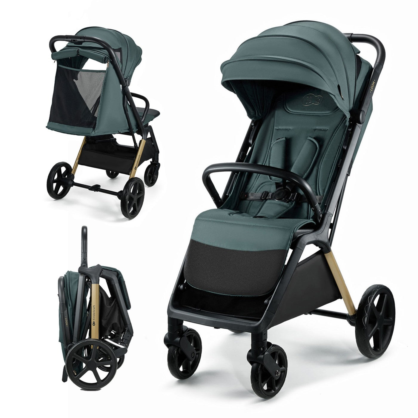 CARUCIOR SPORT KINDERKRAFT LOOM, 0-22 KG, LINEN BEIGE - Imagine 36