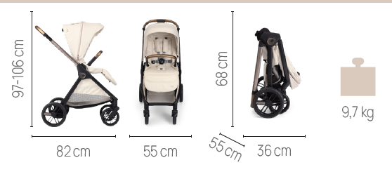 Carucior copii 3 in 1 Chicco Bellagio, Amber Glow (bej - Default Title (37) [ps:393cca4c-ddbd-4e08-bf86-925b8b694771]
