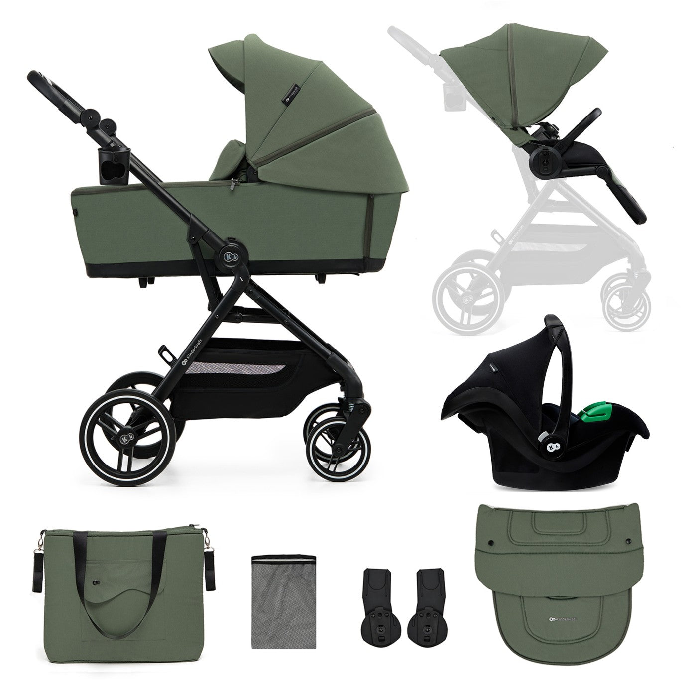 CARUCIOR KINDERKRAFT YOXI 3IN1 (MINK PRO) PURE BLACK - Imagine 38