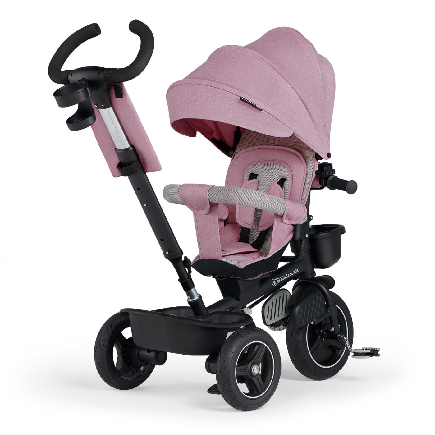 TRICICLETA KINDERKRAFT SPINSTEP, GREY - Imagine 38