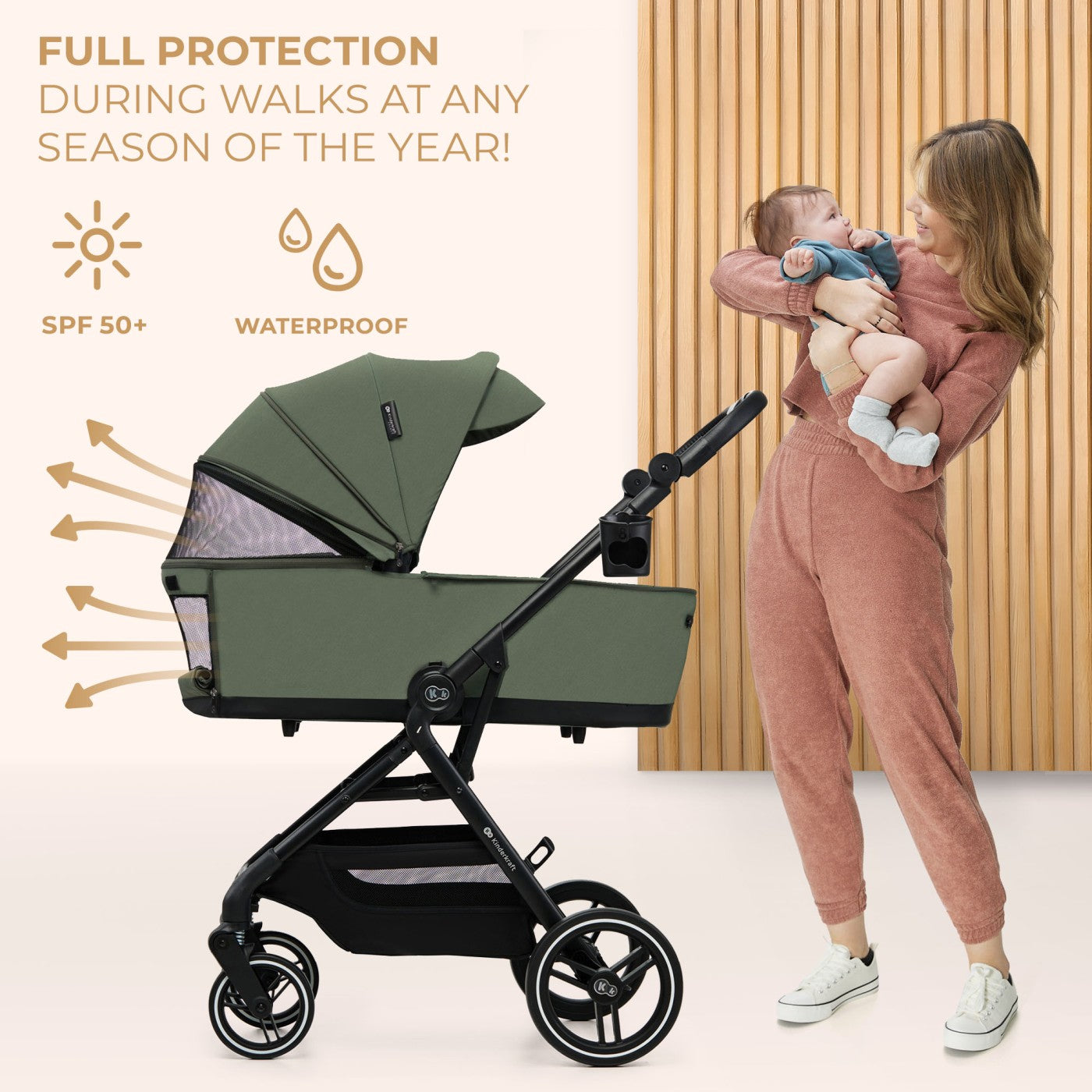 CARUCIOR KINDERKRAFT YOXI 3IN1 (MINK PRO) PURE BLACK - Imagine 39