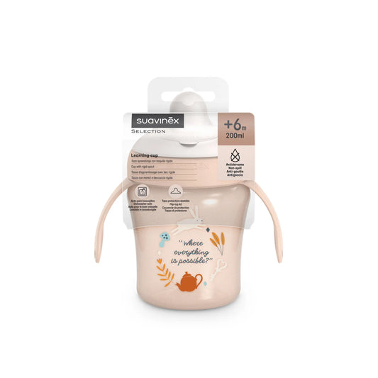 Cana de învățare anti-scurgere 200 ml - roz | Wonderland [ps:b1743743-4628-4c14-8b67-72af66e7fa7d]