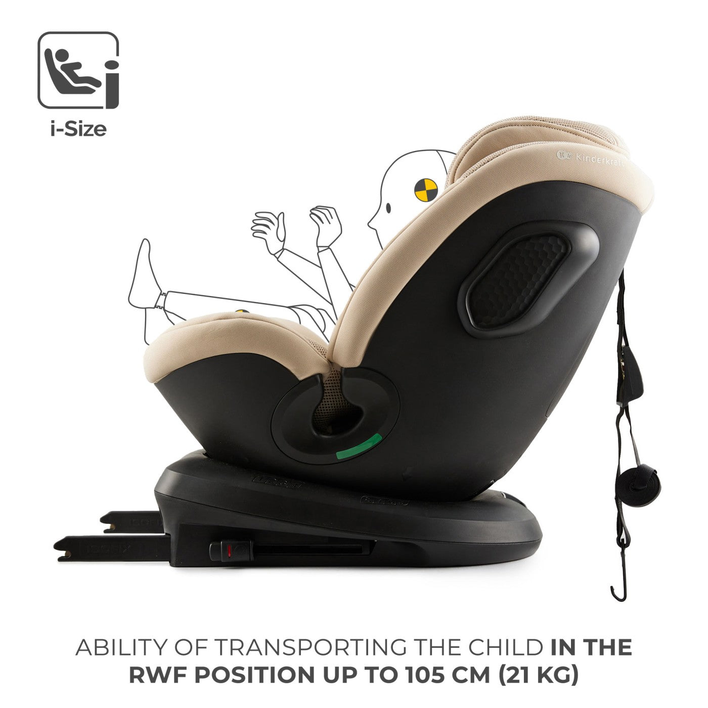 SCAUN AUTO KINDERKRAFT XPEDITION 3 I-SIZE 40-150 CM, BLACK - Imagine 41