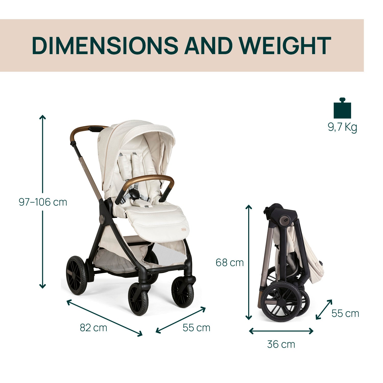 Carucior copii 3 in 1 Chicco Bellagio, Amber Glow (bej - Default Title (42) [ps:bdd2b779-8eb7-4df1-af10-57014fdca10f]