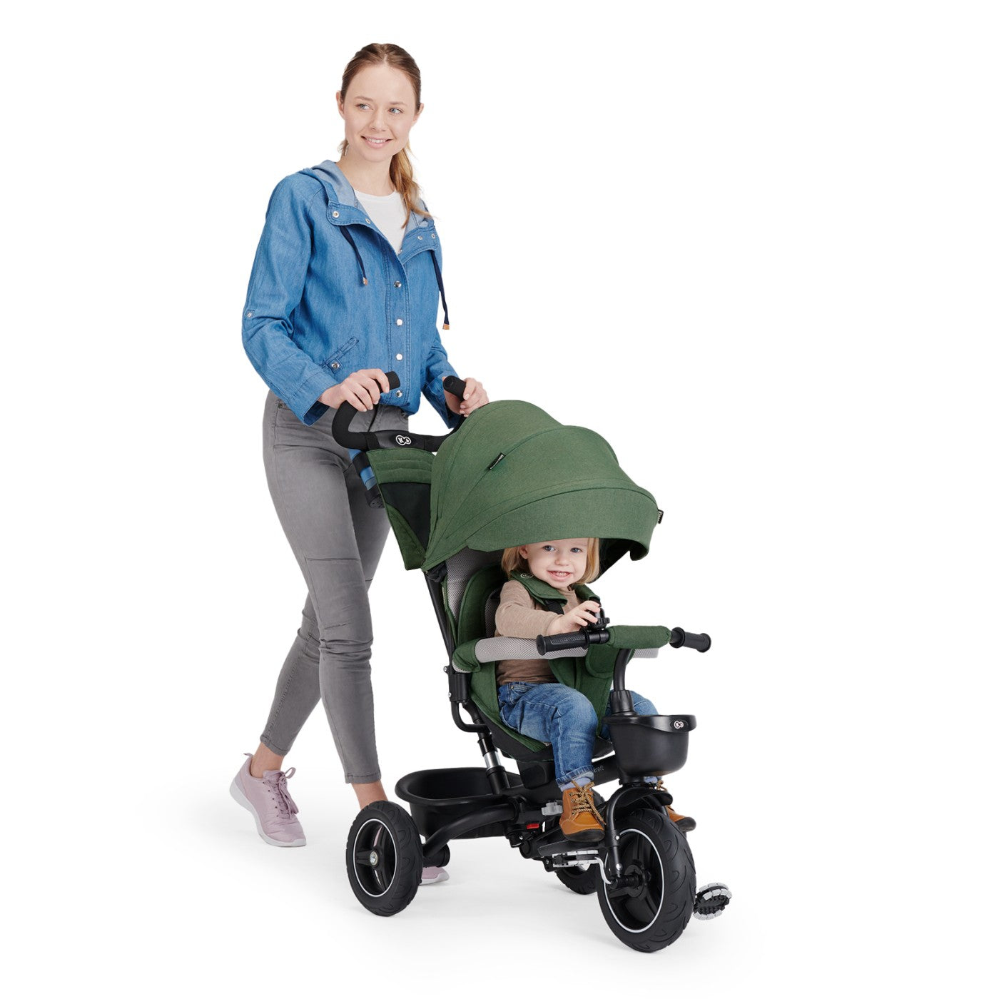 TRICICLETA KINDERKRAFT SPINSTEP, GREY - Imagine 43