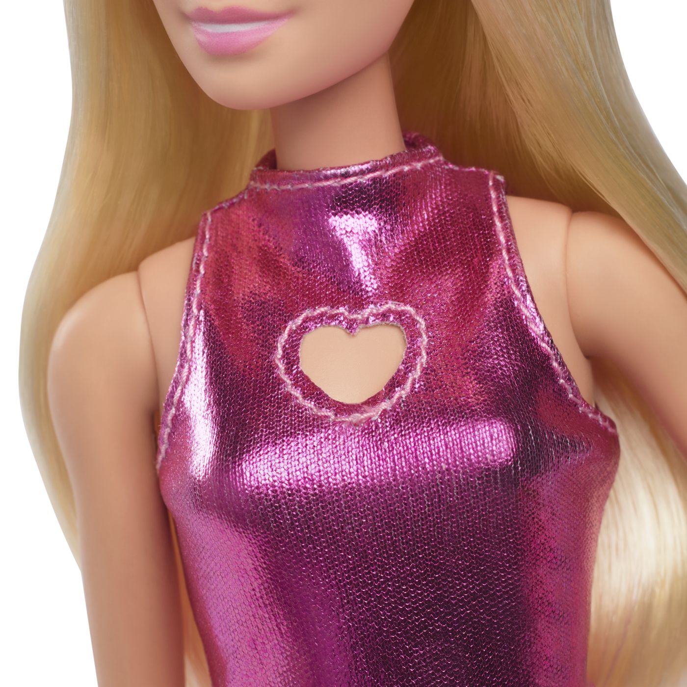 BARBIE FASHIONISTAS PAPUSA BARBIE BRUNETA CU ROCHIE MOV - Imagine 46