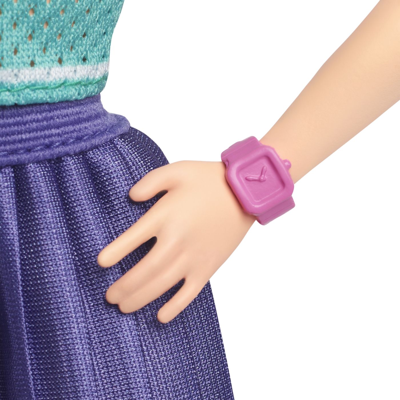 BARBIE FASHIONISTAS PAPUSA BARBIE BRUNETA CU ROCHIE MOV - Imagine 53
