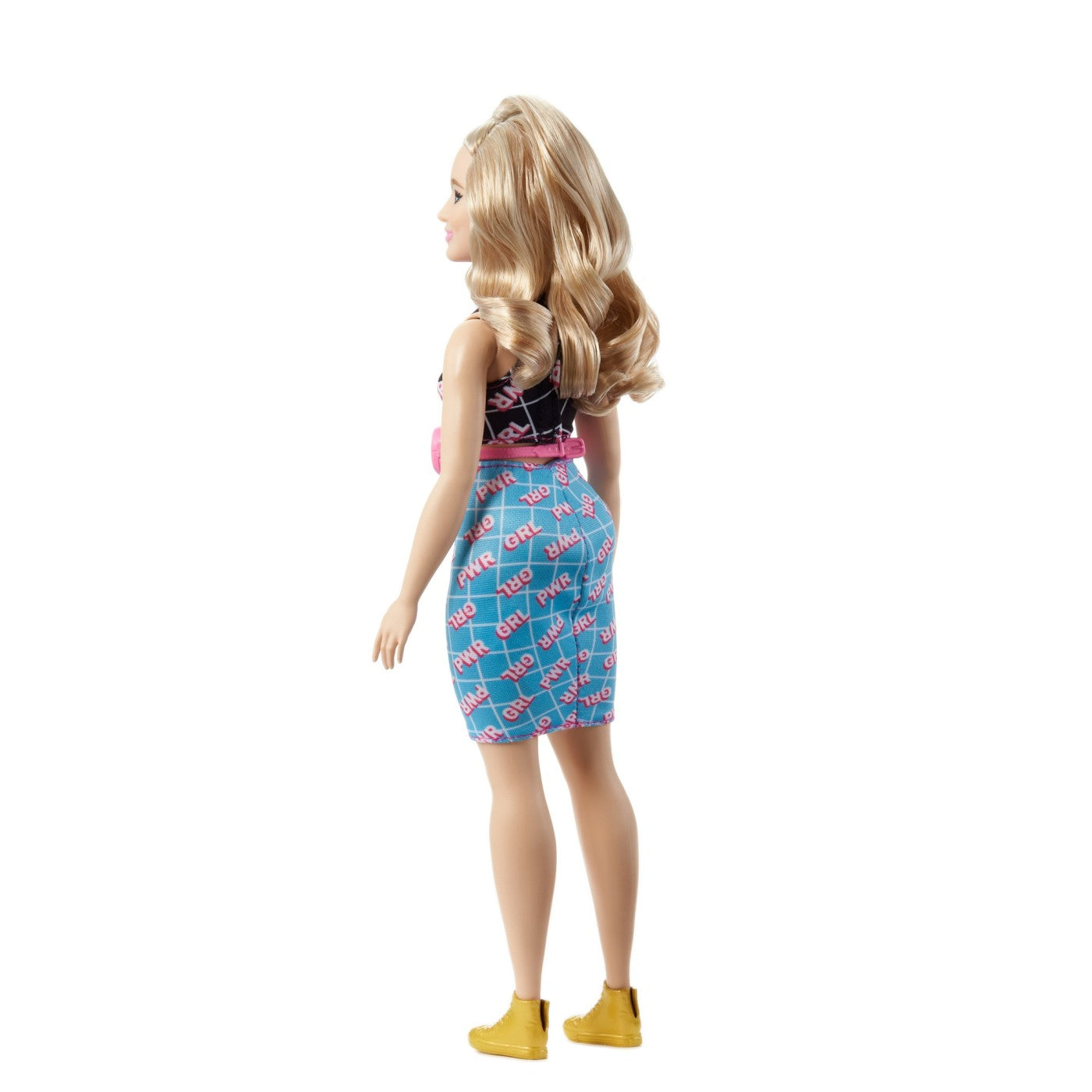 PAPUSA BARBIE FASHIONISTA SATENA CU ROCHIE ROZ CU BULINE - Imagine 57