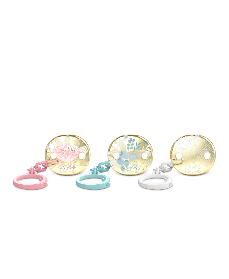 SUAVINEX GOLD LĂNȚIȘOR CLIP PENTRU SUZETĂ ROZ