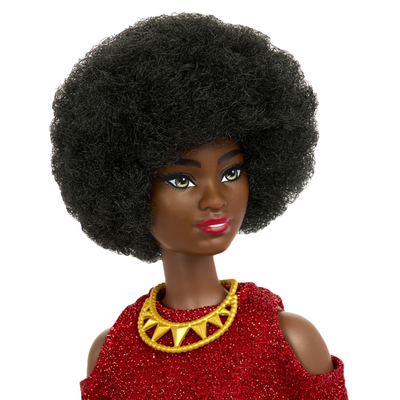 PAPUSA BARBIE FASHIONISTA SATENA CU ROCHIE ROZ CU BULINE - Imagine 108