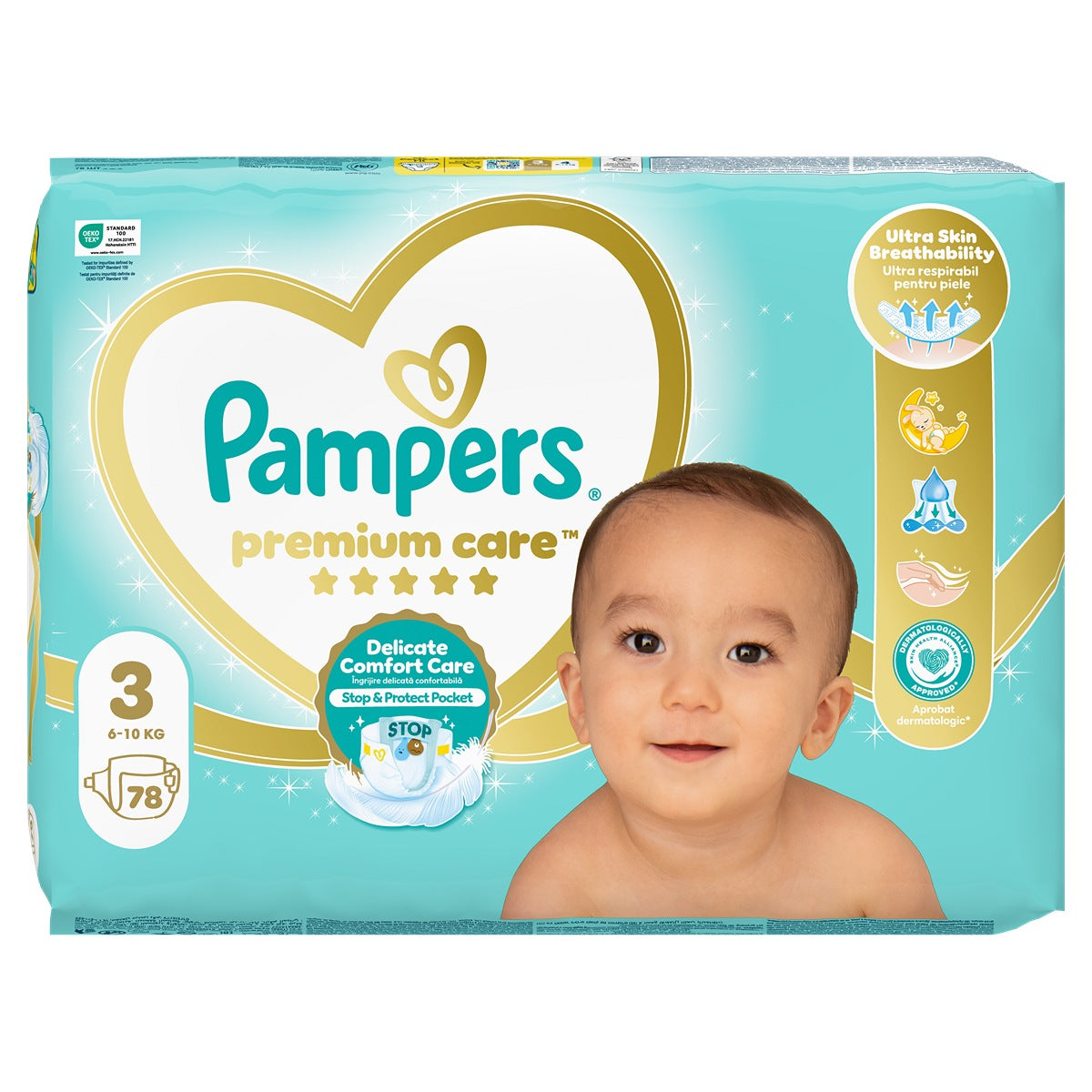 Pampers Premium Care scutece - Nr 3 (6-10 kg) / 78 buc / Jumbo Pack [ps:152910e4-1dc9-49da-bd6b-977001ccde8f]
