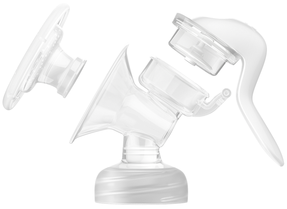 Set with manual breast pump Philips-AVENT SCF430/16, Natural Motion technology, universal size