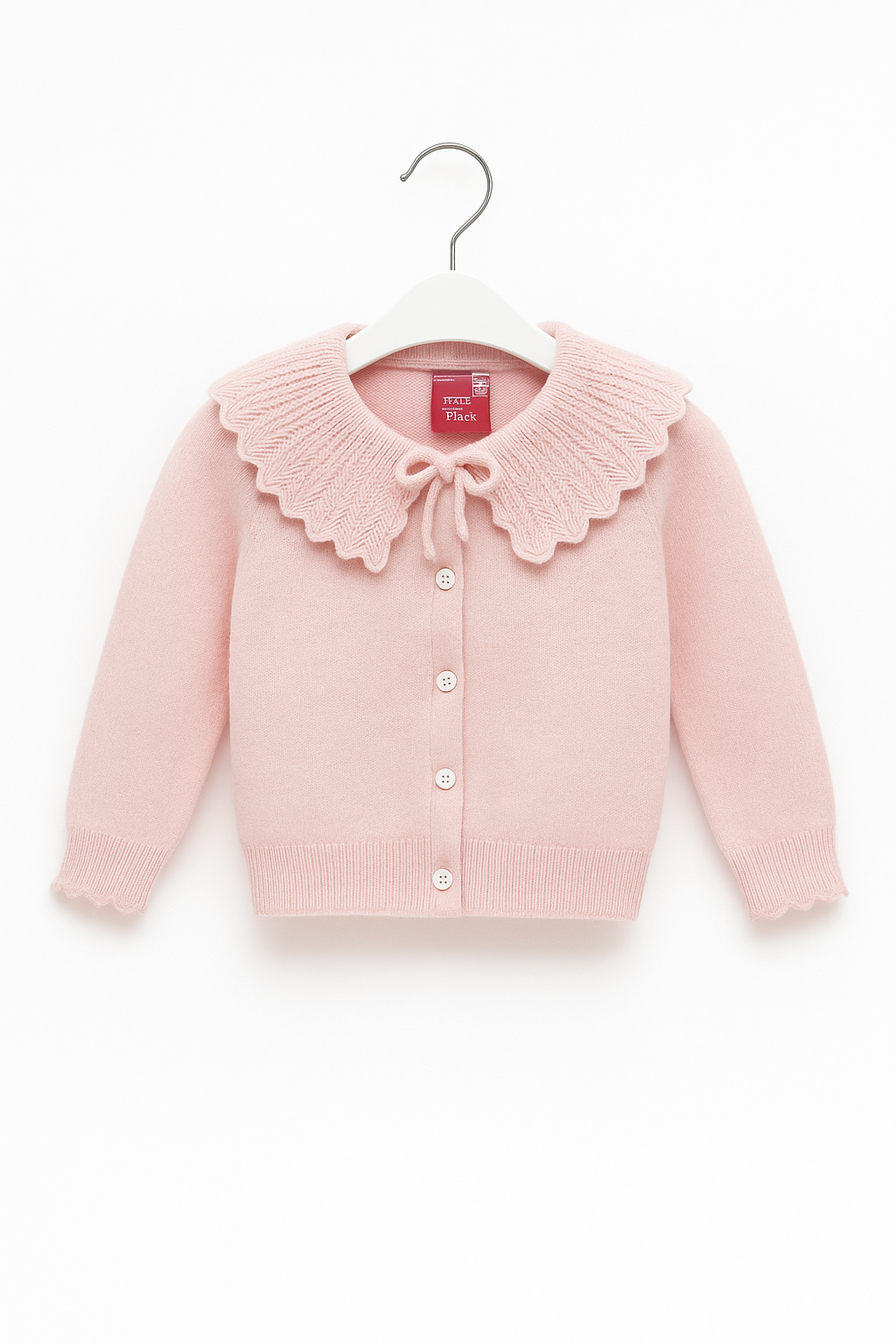 Cardigan Roz cu Guler Kids 1-4 ani