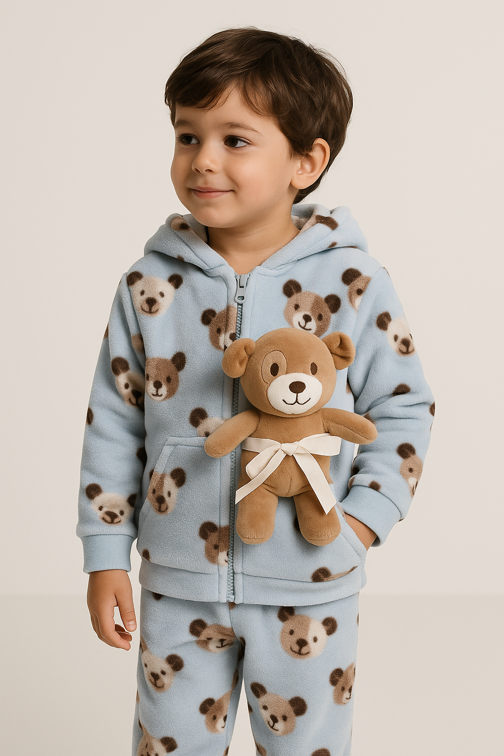 Paturica Pufoasa Fleece cu Jucarie Plus Catel - Imagine 2