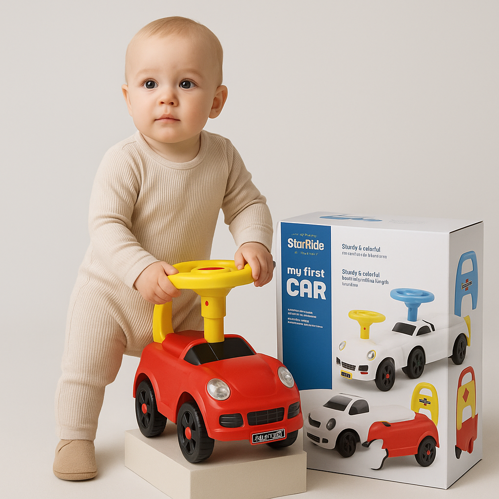 Masinuta Ride-On StarRide Plastic Ergonomic 1-3 ani - Imagine 3