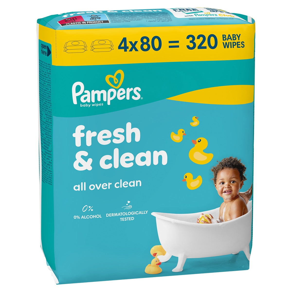 Pampers Fresh Clean servetele umede - 1 pachet / 320 buc [ps:2fe51279-a54e-4b2e-92ee-4267baa3a4ac]