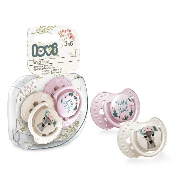 LOVI Suzeta Silicon Dynamic 3-6M 2 PCS Wild Soul fata Infant.ro