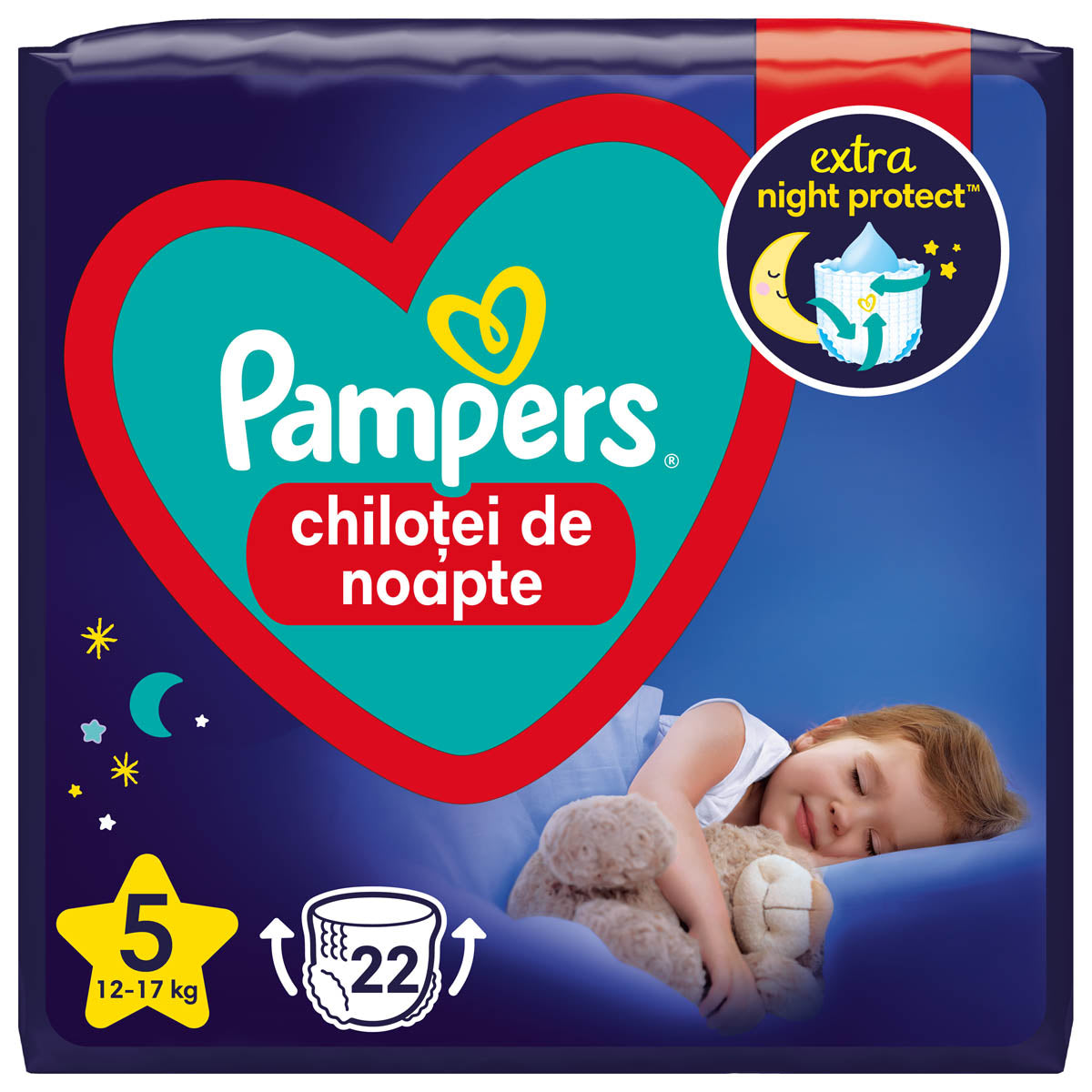 Pampers Night Pants - Nr 5 (12-17 kg) / 22 buc / Value Pack [ps:3717a071-b000-43b0-8ee4-a46557d4de3d]