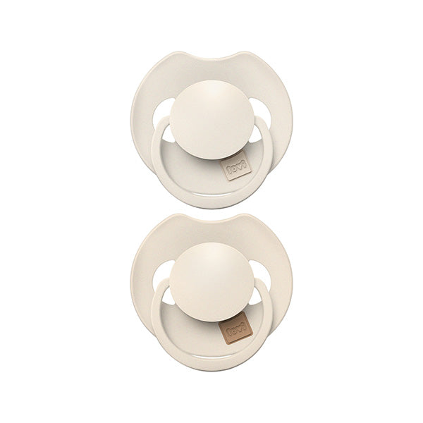 Lovi Suzeta Silicon Dynamic 6-18M 2Pcs Prime Coconut/Ivory Infant.ro