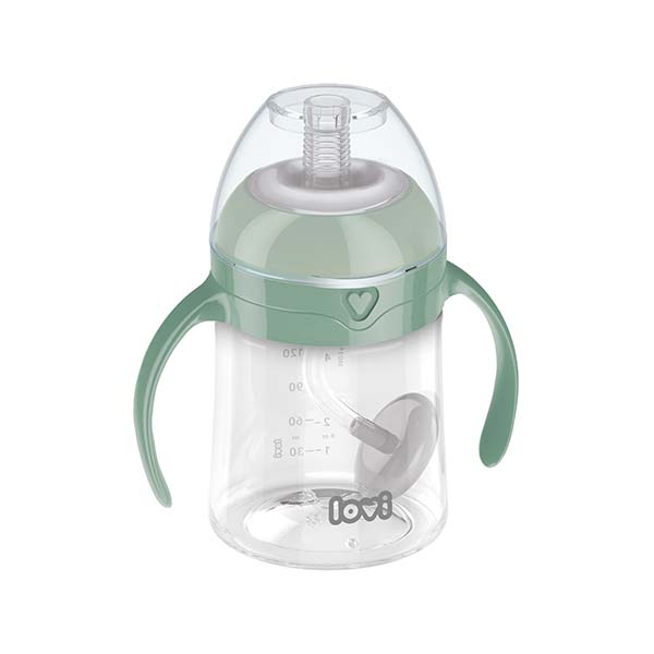 LOVI Prima Cana cu Pai 150ml Green 35/364 Infant.ro