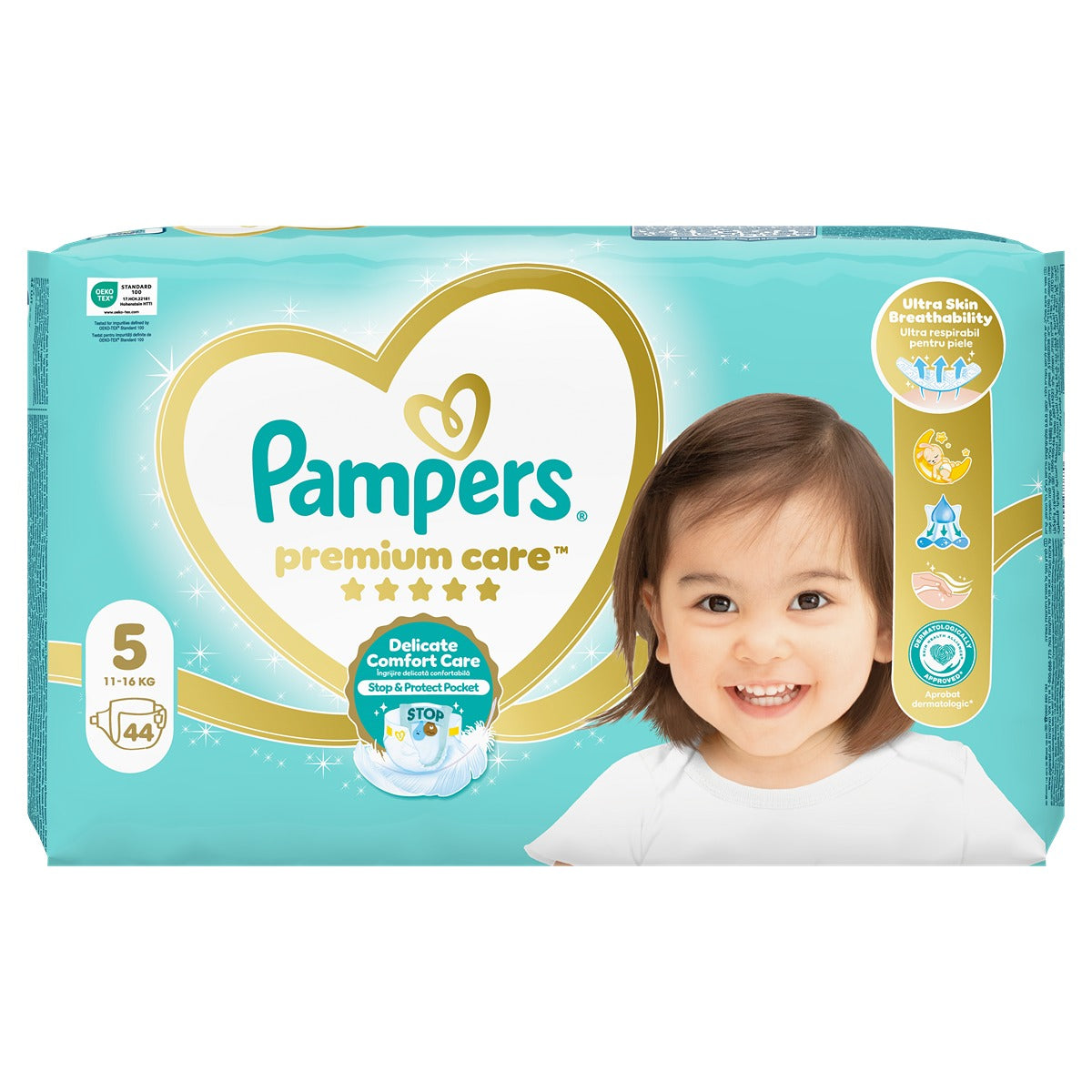 Pampers Premium Care scutece - Nr 5 (11-16 kg) / 44 buc / Value Pack [ps:b98b676b-b680-4a42-a94c-cfe1f1b3777c]