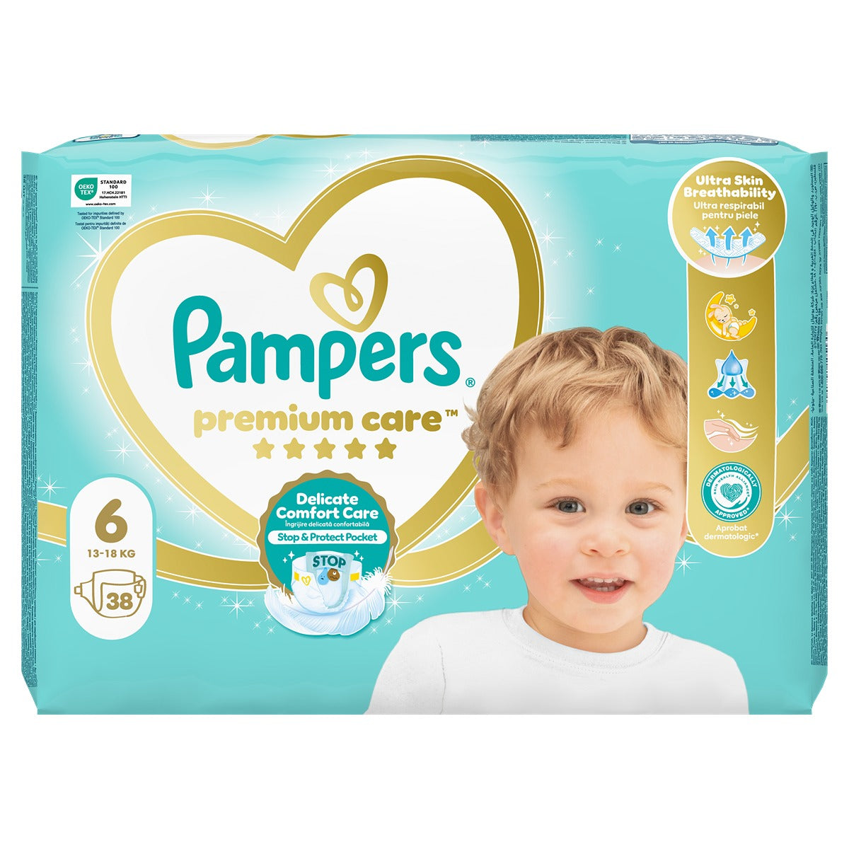 Pampers Premium Care scutece - Nr 6 (14-19 kg) / 38 buc / Value Pack [ps:3d36cb3f-da67-4a3e-8916-30c88e5aa820]