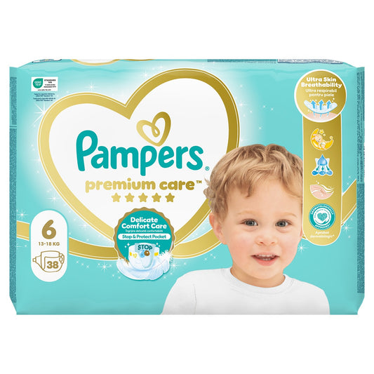 Pampers Premium Care scutece - Nr 6 (14-19 kg) / 38 buc / Value Pack [ps:3d36cb3f-da67-4a3e-8916-30c88e5aa820]