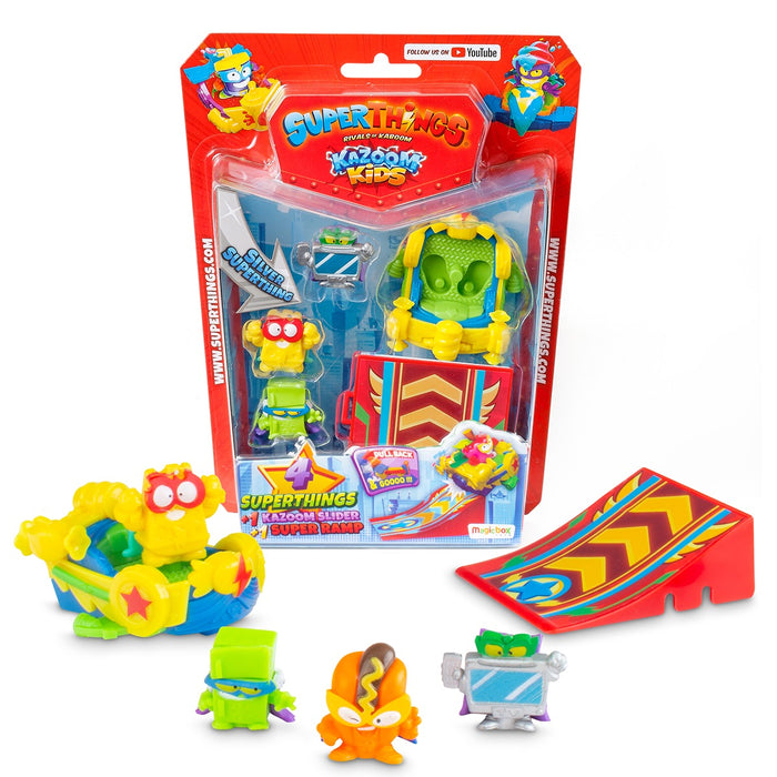 Superthings | Figurine Kazoom Kids | Set 4 Figurine Si Accesorii