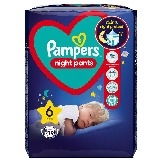 Pampers Night Pants - Nr 6 (+15 kg) / 19 buc / Value Pack [ps:7a860c3e-9d91-4452-8785-ef8019eace9b]