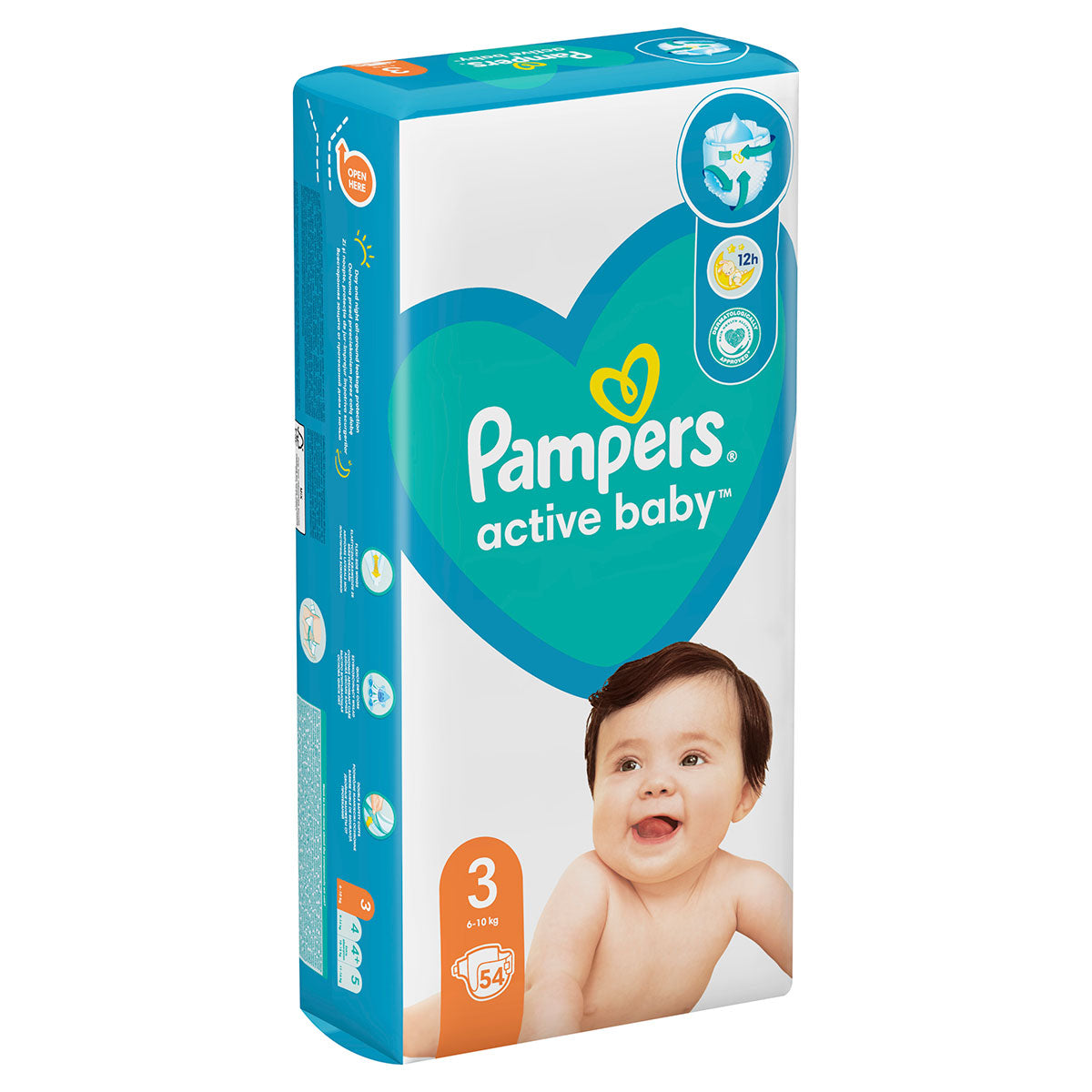 Pampers Active Baby scutece - Nr 3 (6-10 kg) / 54 buc / Value Pack Minus [ps:d92f3520-53f5-4fdc-89a3-ef5bd2630edd]