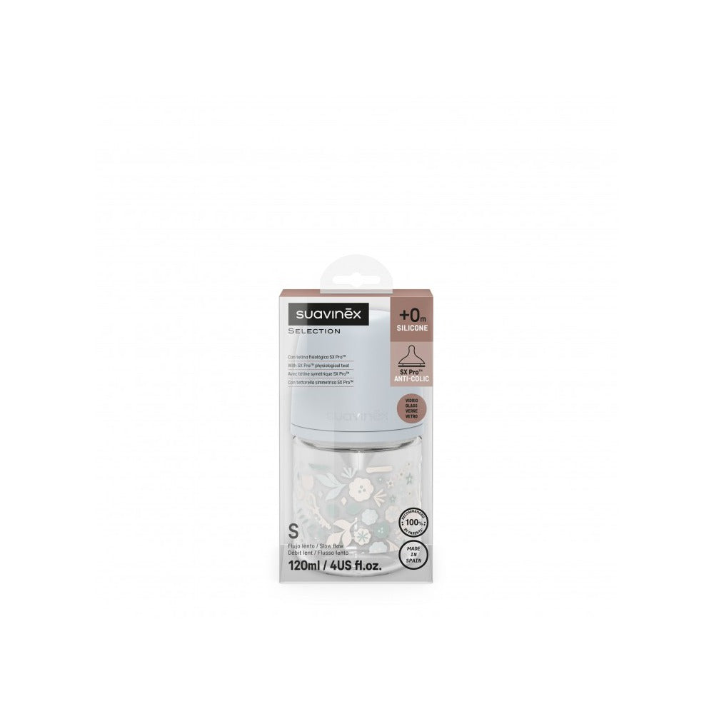 WONDERLAND BIBERON DE STICLĂ 120ML SXPRO DEBIT LENT LIBERTY ALBASTRU [ps:d906aa4d-9871-4a91-81b0-6771130ce771]