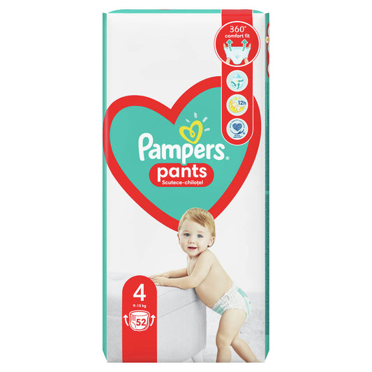 Pampers Active Baby Pants - Nr 4 (9-15 kg) / 52 buc / Jumbo Pack [ps:9df6ec21-7ca6-465a-8a48-909ed55cc406]