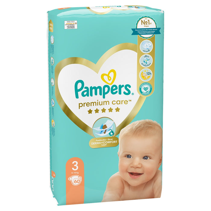 Pampers Premium Care diapers, 6-10 kg, Size No. 3 