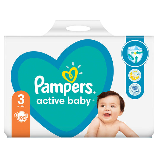 Pampers Active Baby scutece - Nr 3 (6-10 kg) / 90 buc / Giant Pack [ps:36693d03-0622-4a9d-bac2-fd6dfe8f2b47]