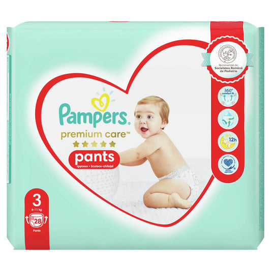 Pampers Premium Care Pants - Nr 3 (6-11 kg) / 28 buc / Carry Pack [ps:f0d4dd36-6b4d-4313-b127-90e47519b799]