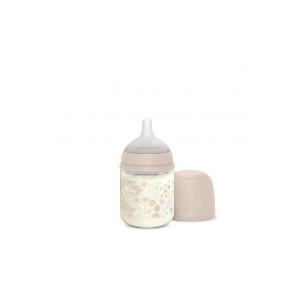 WONDERLAND BIBERON DE STICLĂ 120ML SXPRO DEBIT LENT LIBERTY ROZ [ps:f2d717c9-7b05-4a7e-87cf-34e2bc4ee432]