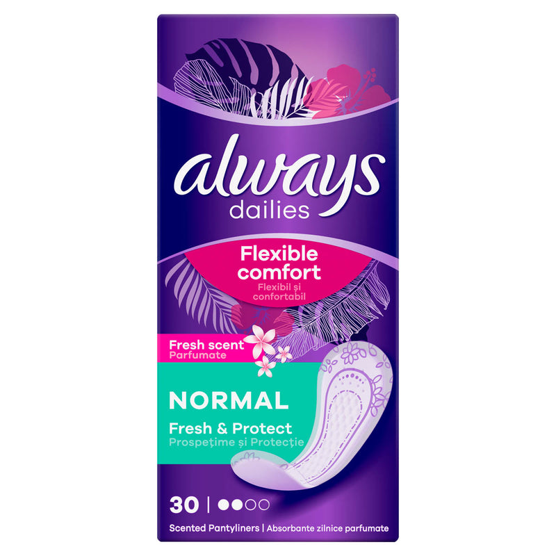 ALWAYS Dailies Fresh&Protect, absorbante zilnice, Deo, 30 buc infant-ro