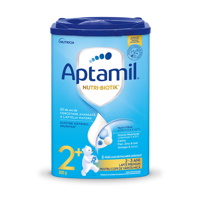 APTAMIL Nutri-Biotik Junior 2+, formula speciala lapte praf, de crestere 2-3 ani, 800 g infant-ro