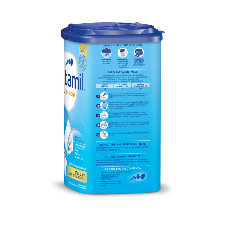 APTAMIL Nutri-Biotik Junior 3+, formula speciala lapte praf, de crestere +3 ani, 800 g infant-ro
